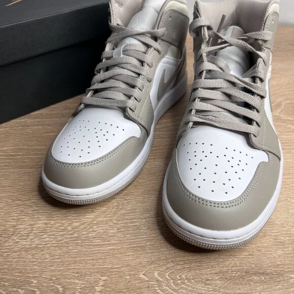 Air Jordan 1 Mid Linen Men - Picture 6 of 9